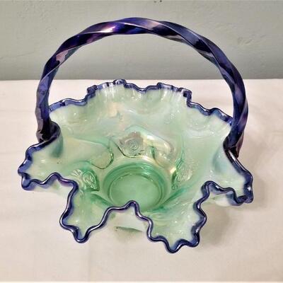 Lot #3  Fenton Art Glass Basket