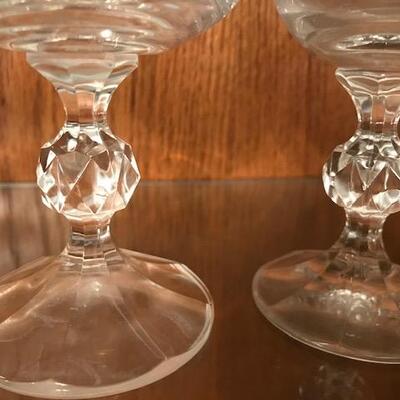 Vintage Clear Crystal Goblet Wine Glasses (91)