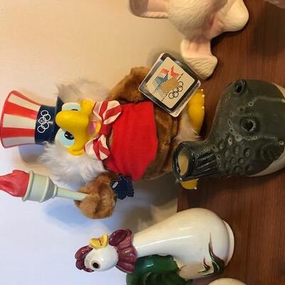 Mixed Variety of Small Figurines, Ceramic, Cloth, Collectible, Holiday (92)