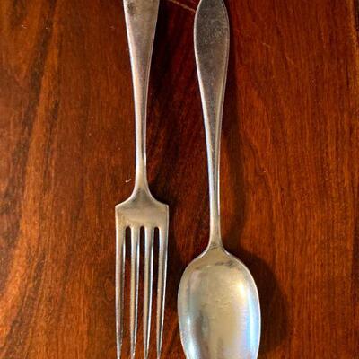 Silverplate Small Serving Fork Spoon 