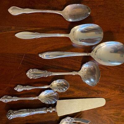 Gorgeous Mixed Silverplate Serving Flatware 