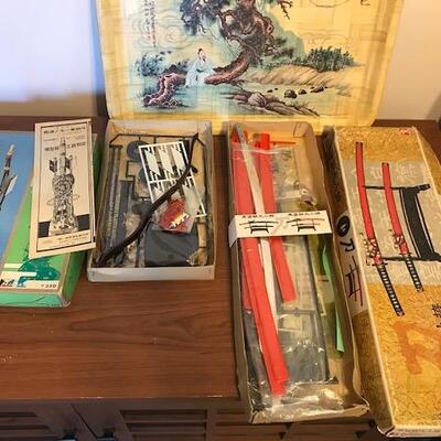 Vintage Mix of Japanese Items - Two Model Boxed Kits (93)