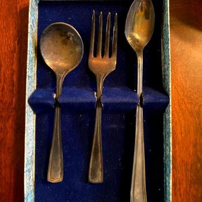 Antique Silverplate Childs Service