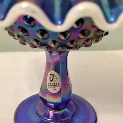 Lot #10  FENTON Iridescent Fairy Lamp