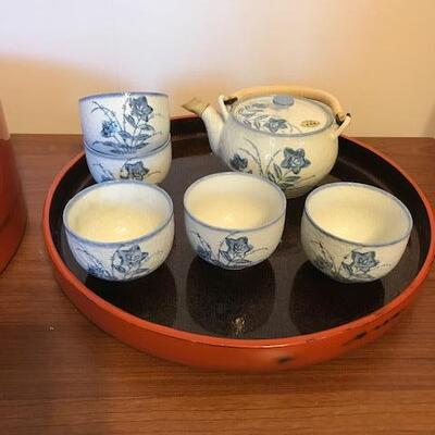 Vintage Lot of Japanese Kitchen Compartments Tea Set Trays (95)