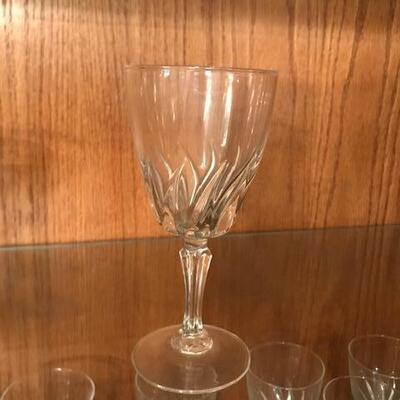 Vintage Crystal Clear Glass Wine Glasses (98)