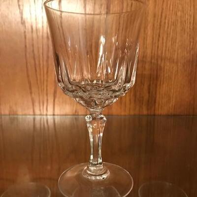 Vintage Crystal Clear Glass Wine Glasses (98)