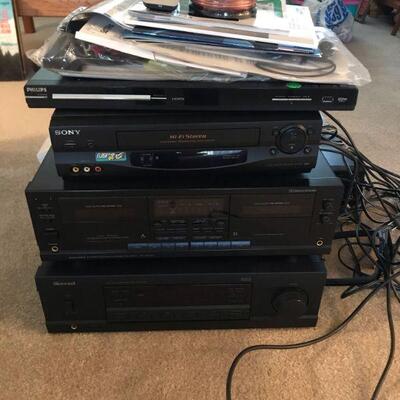 Variety of Electronic Equipment, Stereo, DVD, VHS, Bose Speakers (107)