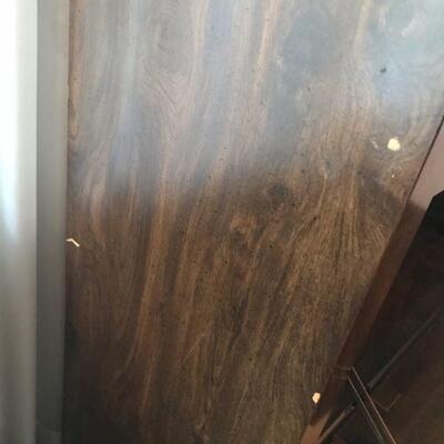 Vintage Dark Wood Cabinet With Drop Down Door (109)