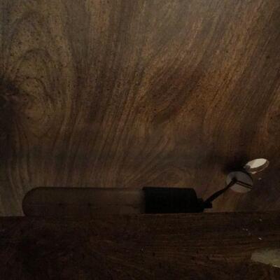 Vintage Dark Wood Cabinet With Drop Down Door (109)