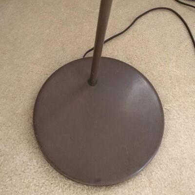 Vintage Brown Metal Industrial Standing Lamp (117)