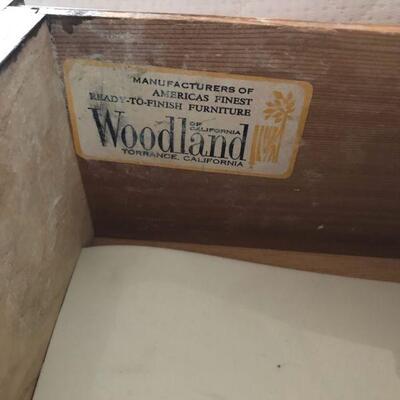 Vintage Pair of Woodland of Torrance Rolling Cabinets (118)