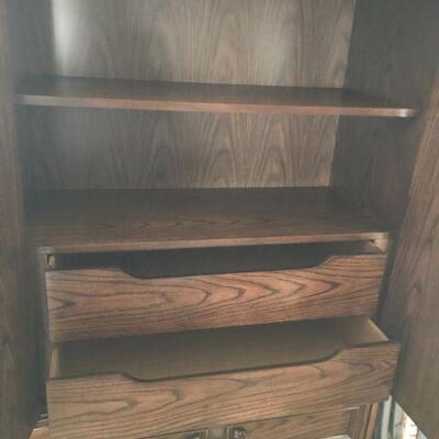 Vintage Levitz Thomasville Furniture Bedroom Set, Dresser, Mirrors, Armoire, Headboard (119)