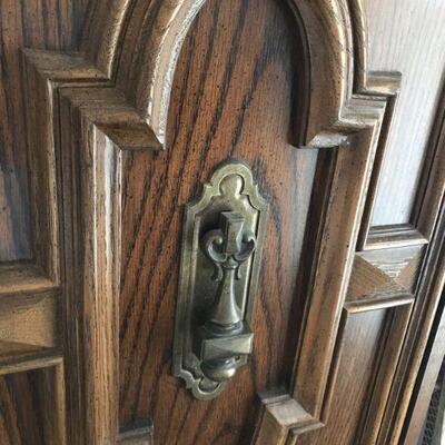 Vintage Levitz Thomasville Furniture Bedroom Set, Dresser, Mirrors, Armoire, Headboard (119)