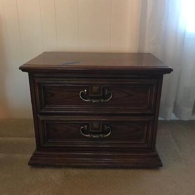 Vintage Levitz Thomasville Furniture Bedroom Set, Dresser, Mirrors, Armoire, Headboard (119)