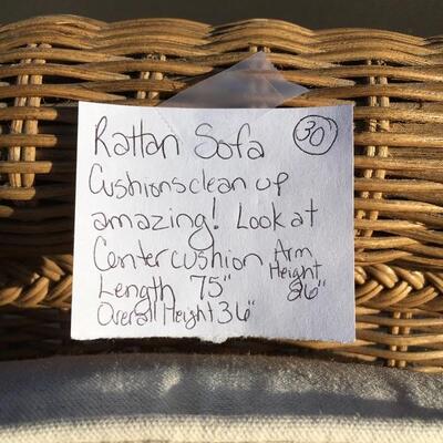 Rattan Sofa 