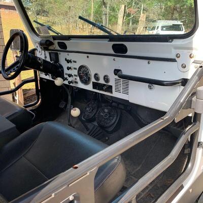 1985 Custom CJ7 Black and White Jeep 
