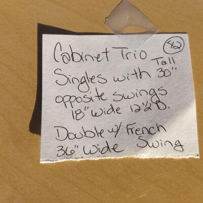 Cabinet Trio