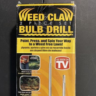 Weed Claw 2pc Bulb Drill NIB