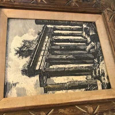 Vintage Roman Framed Picture (123)