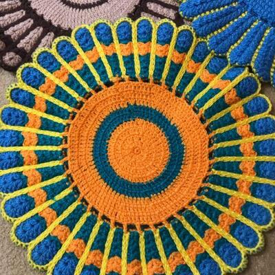 Vintage Crocheted Seat Covers (125)