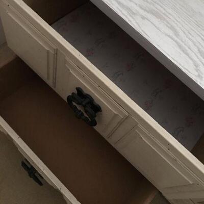 Vintage White Bedroom Side Table Cabinets (126)