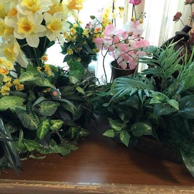Mixed Variety of Artificial Flowers (130)