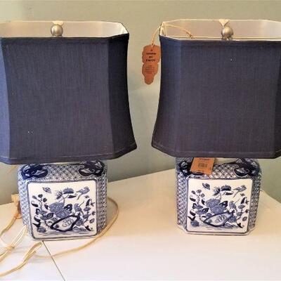 Lot #30  Pair of Pier One Asian Style Table Lamps