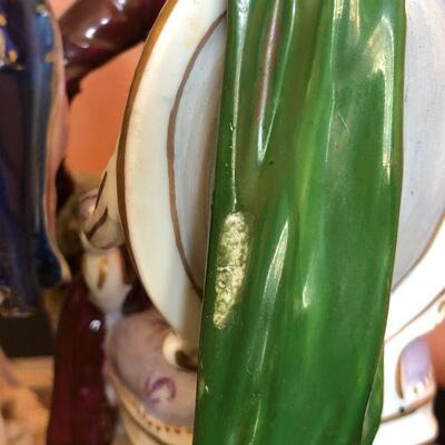 Dresden Porcelain Figural Conversational Trio of Two Gentlemen and a Lady