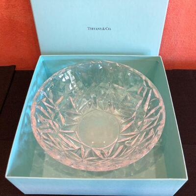 Tiffany & Co Cut Crystal Bowl New in Box with Gift Receipt