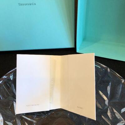 Tiffany & Co Cut Crystal Bowl New in Box with Gift Receipt