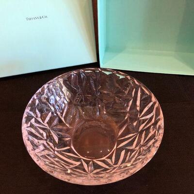 Tiffany & Co Cut Crystal Bowl New in Box with Gift Receipt