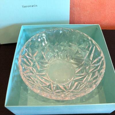 Tiffany & Co Cut Crystal Bowl New in Box with Gift Receipt