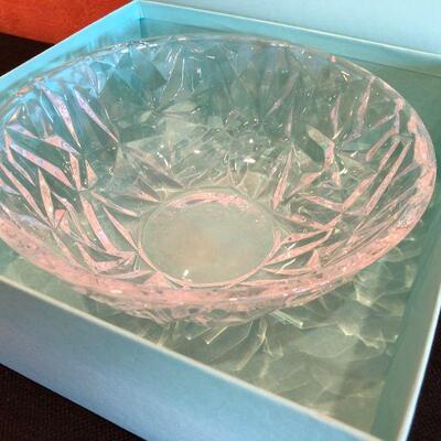Tiffany & Co Cut Crystal Bowl New in Box with Gift Receipt