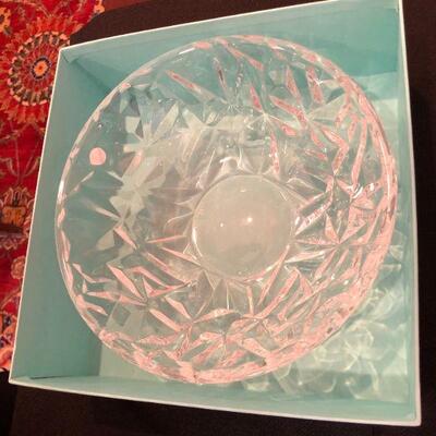 Tiffany & Co Cut Crystal Bowl New in Box with Gift Receipt