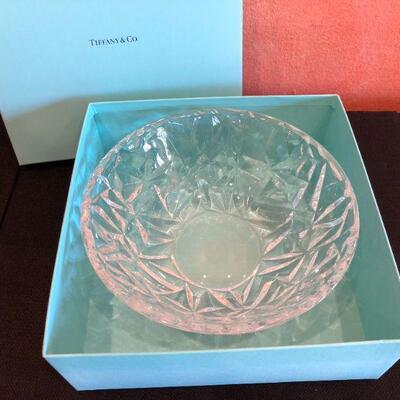 Tiffany & Co Cut Crystal Bowl New in Box with Gift Receipt