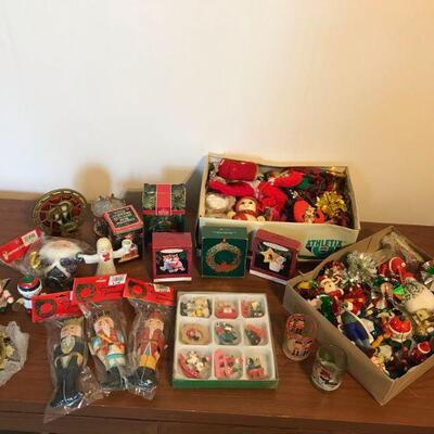 Vintage Mixed Variety of Christmas Ornaments (144)