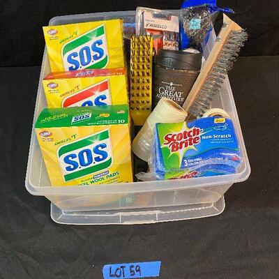 Lot 59 - New Houshold Items (Cleaning Pads & Wire Brushes and much more!)