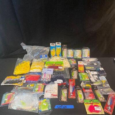Lot 65 - Fishing Gear (bait, weights, lures, hooks and much more!)