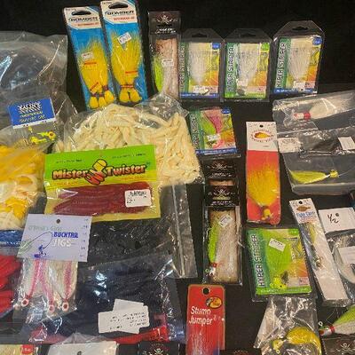 Lot 65 - Fishing Gear (bait, weights, lures, hooks and much more!)