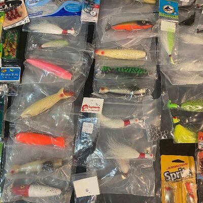 Lot 66 - Fishing Gear (bait, lures, shrimp bait, spinners and much more!)