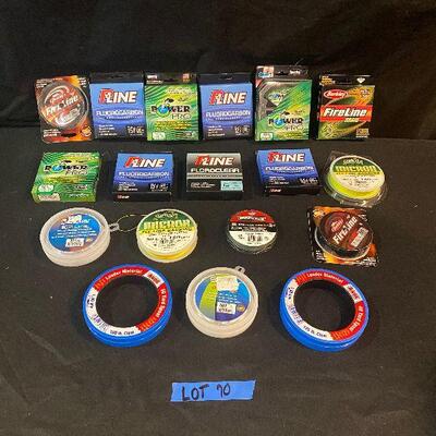 Lot 70 - Fishing Lines (large collection of varieties of fishing lines!)