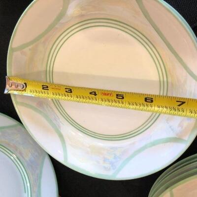 Hutschenreuther Bavaria China Lustre Ware Set of 8 Dinner Plates and Soup Bowls with 6 Salad Plates