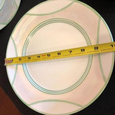 Hutschenreuther Bavaria China Lustre Ware Set of 8 Dinner Plates and Soup Bowls with 6 Salad Plates