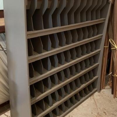 Solid Metal 72 Cubby Cabinet 