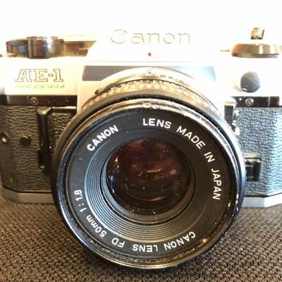 Vintage Canon AE-1 Canon FTb and Nikon FE Camera Bundle