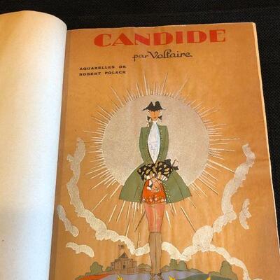 Rare Voltaire Candide Ou L'Optimiseme Nillson Edition Illustrations by Robert Polack