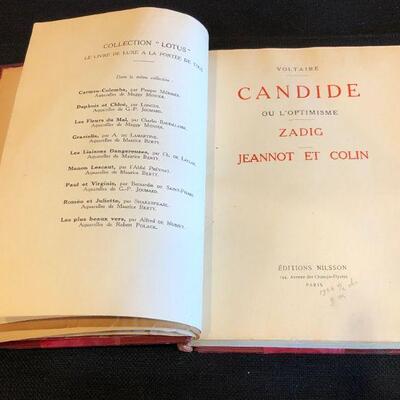 Rare Voltaire Candide Ou L'Optimiseme Nillson Edition Illustrations by Robert Polack