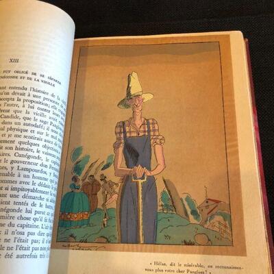 Rare Voltaire Candide Ou L'Optimiseme Nillson Edition Illustrations by Robert Polack