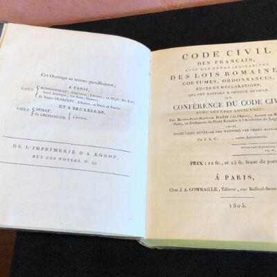 Rare 1805 Code Civil Des Francais by Henri-Jean-Baptiste Dard
